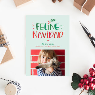 Carte de Noël photo pour animaux de compagnie Feli