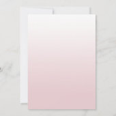 Carte de Noël photo rose mauve et blanc (Dos)