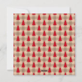 Carte de Noël photo rouge Simplistic Pleasures (Dos)