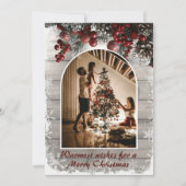 Carte de Noël photo Rustic Reflections (Devant)