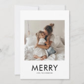 Carte de Noël photo simple | Vacances élégantes (Devant)