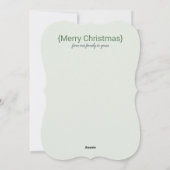Carte de Noël photo simplement bénie (Dos)