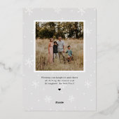 Carte de Noël photo Splendid Mix FOIL Joyeux Noël (Verso)