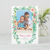 Carte de Noël Photo Tropicale (Debout devant)