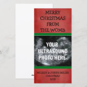 Carte de Noël photo Ultrasound (Devant / Derrière)