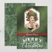 Carte de Noël photo unique et élégante (Devant / Derrière)