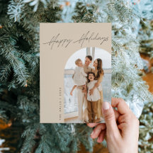 Carte de Noël photo vacances Arc-en-Tan