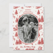 Carte de Noël photo vintage (Devant)