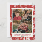 Carte de Noël photo vintage (Dos)