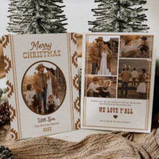 Carte de Noël photo Western | Imprimée ou numériqu