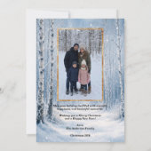 Carte de Noël photo Winter Wonderland (Dos)