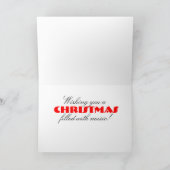 Carte de Noël Piano Keys (Intérieur)