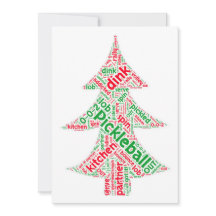 Carte de Noël Pickball