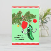 Carte de Noël Pickleball (Debout devant)