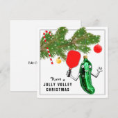 Carte de Noël Pickleball (Devant / Derrière)