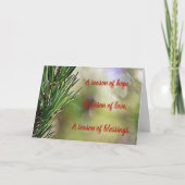 Carte de Noël Pine Branch (Devant)