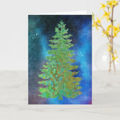 Carte de Noël Pine Tree (Fleur jaune)