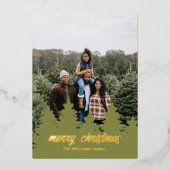 Carte de Noël Pine Tree Foil (Recto)