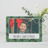 Carte de Noël Pine Verte (Debout devant)