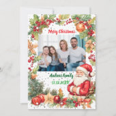 Carte de Noël Pineneedle Photo (Devant)