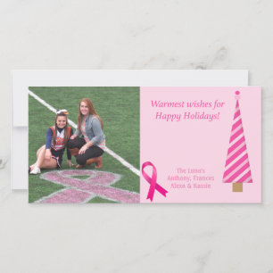 Carte de Noël Pink Breth Cancer Awareness
