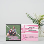 Carte de Noël Pink Breth Cancer Awareness (Debout devant)