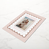 Carte de Noël Pink et Rose Gold Foil (Rotation)