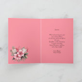 Carte de Noël Pink Mouse mignonne (Intérieur)