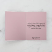 Carte de Noël Pink Pastel (Intérieur)