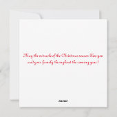 Carte de Noël Pink Poinsettia (Dos)