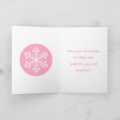Carte de Noël Pink Snowflon (Intérieur)