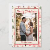 Carte de Noël Pink Tree (Devant)