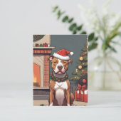 Carte de Noël Pit Bull pour Amoureux de les chiens (Debout devant)