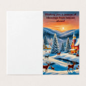 Carte de Noël pittoresque (Outside Unfolded)