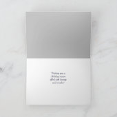 Carte de Noël pittoresque hiver Willows (Intérieur)