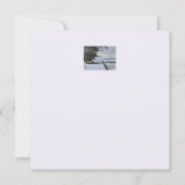 Carte de Noël plat du matin neigeux (Dos)