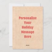 Carte de Noël plat Ristra Wreath dans le sud-ouest (Dos)