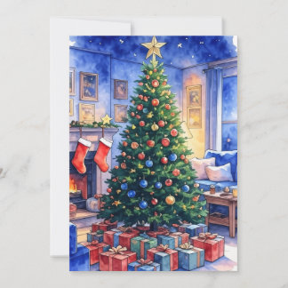 Carte de Noël plate