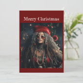 Carte de Noël plate (Debout devant)
