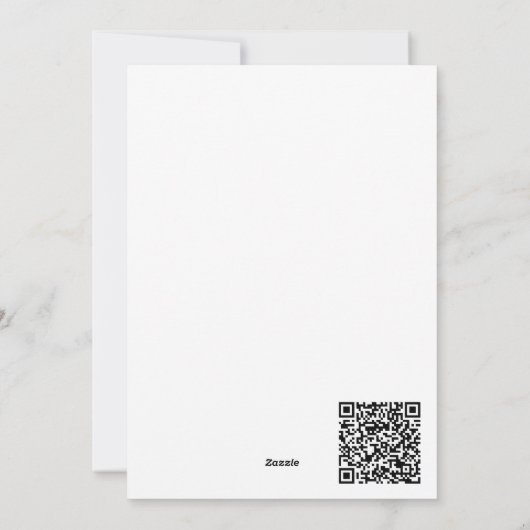 Carte de Noël plate (Dos)