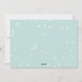 Carte de Noël plate avec message de Joyeux Noël Fl (Dos)