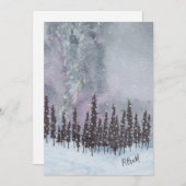 Carte de Noël plate de la Voie lactée (Devant / Derrière)