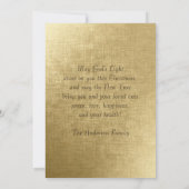 Carte de Noël plate de Madonna d'Afrique américain (Dos)