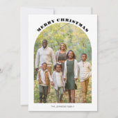 Carte de Noël plate de Noël avec arche photo (Devant)