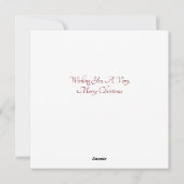 Carte de Noël plate de souris (Dos)