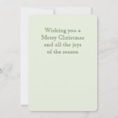 Carte de Noël plate STAR OF WONDER (Dos)