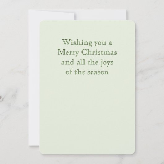 Carte de Noël plate STAR OF WONDER (Dos)