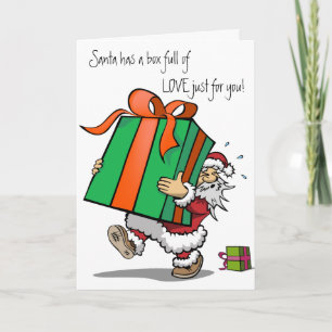 Carte de Noël pleine d'amour