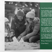 Carte de Noël pliable en trois volets (Intérieur en premier)