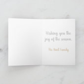 Carte de Noël pliable représentant la Nativité (Intérieur)